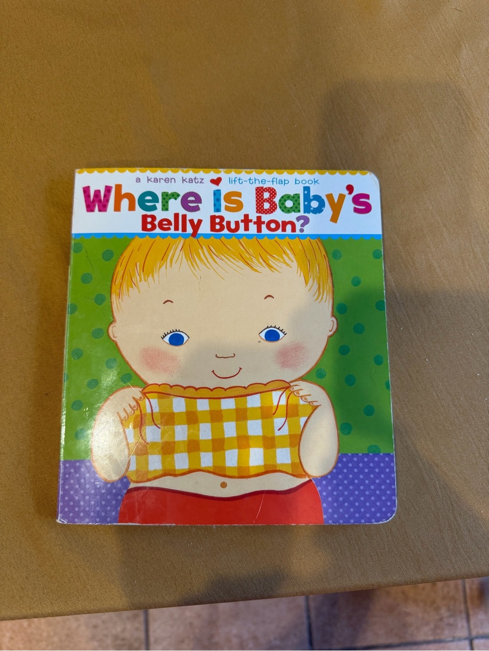 Where Is Baby's Belly Button? Board Book - Green/Yellow